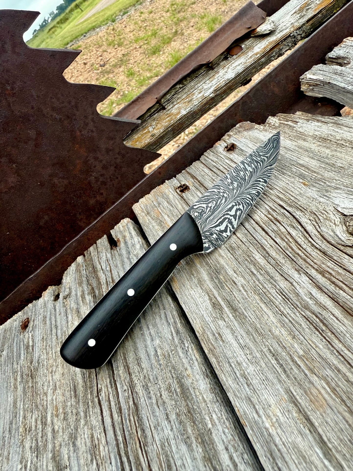 Feather Damascus EDC