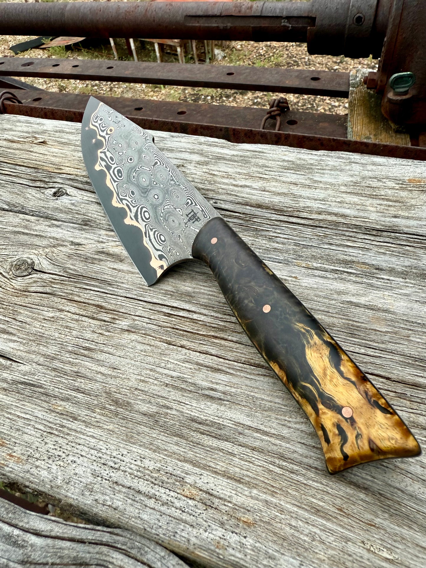 Copper Damascus Chef